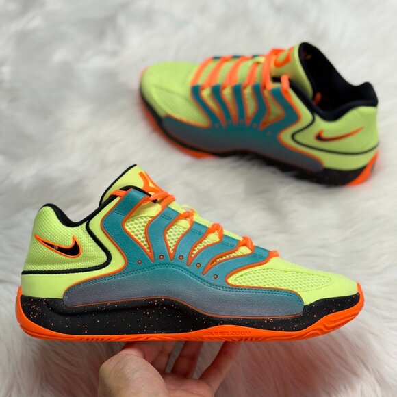 Nike KD 18 Clear Jade Liquid Lime Mens Basketball Shoes HV1993-301 NEW Multi Sz - Picture 1 of 4